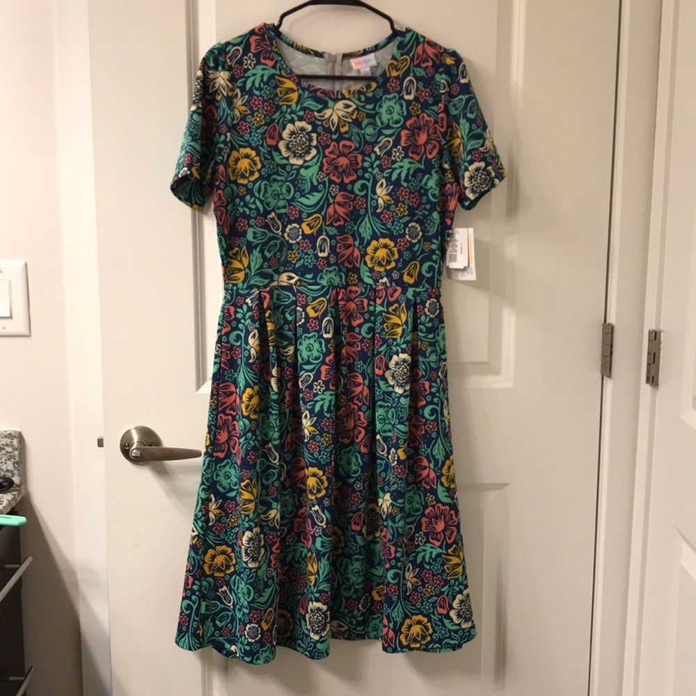 Floral Lularoe Amelia Dress